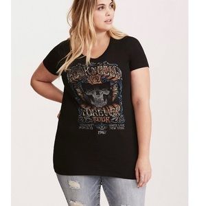 ROCK 'N' ROLL FOREVER SLUB KNIT CREW NECK TEE